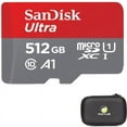 thumbnail image 1 of For TCL ION Z/X - 512GB Memory Card w Carry Case Sandisk Ultra High Speed MicroSD Class 10 MicroSDXC, Hard Cover, 1 of 7