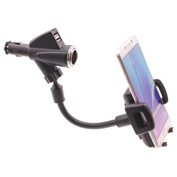 For TCL ION Z/X - Car Mount Charger Holder DC Socket USB Port Cradle Swivel