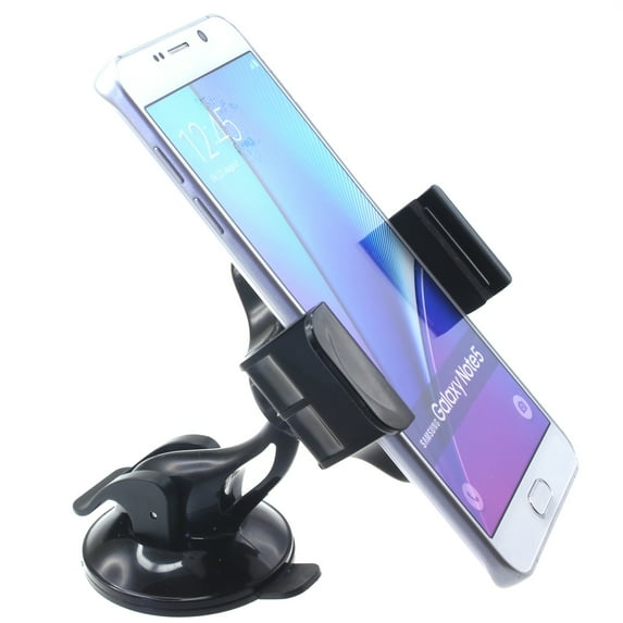 Windshield Car Mount for LG Wing Phone - Holder Glass Cradle Swivel Dock Suction R5P Compatible With LG Wing