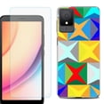 thumbnail image 1 of For TCL K11 Phone Case Cover, Shockproof Case with Tempered Glass Screen Protector, by OneToughShield - Abstract Color, 1 of 3