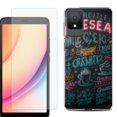 thumbnail image 1 of For TCL K11 Phone Case Cover, Shockproof Case with Tempered Glass Screen Protector, by OneToughShield - Abstract Menu, 1 of 3