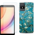 thumbnail image 1 of For TCL K11 Phone Case Cover, Shockproof Case with Tempered Glass Screen Protector, by OneToughShield - Almond Blossom, 1 of 3