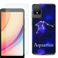 thumbnail image 1 of For TCL K11 Phone Case Cover, Shockproof Case with Tempered Glass Screen Protector, by OneToughShield - Aquarius, 1 of 3