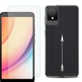 thumbnail image 1 of For TCL K11 Phone Case Cover, Shockproof Case with Tempered Glass Screen Protector, by OneToughShield - Arrow, 1 of 3