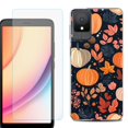 thumbnail image 1 of For TCL K11 Phone Case Cover, Shockproof Case with Tempered Glass Screen Protector, by OneToughShield - Autumn Season, 1 of 3