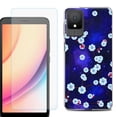 thumbnail image 1 of For TCL K11 Phone Case Cover, Shockproof Case with Tempered Glass Screen Protector, by OneToughShield - Blossom Stars, 1 of 3