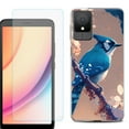 thumbnail image 1 of For TCL K11 Phone Case Cover, Shockproof Case with Tempered Glass Screen Protector, by OneToughShield - Blue Jay, 1 of 3