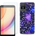 thumbnail image 1 of For TCL K11 Phone Case Cover, Shockproof Case with Tempered Glass Screen Protector, by OneToughShield - Constellations, 1 of 3