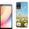 thumbnail image 1 of For TCL K11 Phone Case Cover, Shockproof Case with Tempered Glass Screen Protector, by OneToughShield - Daisy Field, 1 of 3