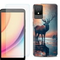 thumbnail image 1 of For TCL K11 Phone Case Cover, Shockproof Case with Tempered Glass Screen Protector, by OneToughShield - Deer Autumn, 1 of 3
