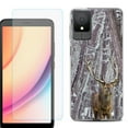 thumbnail image 1 of For TCL K11 Phone Case Cover, Shockproof Case with Tempered Glass Screen Protector, by OneToughShield - Deer/Snow/Camo, 1 of 3