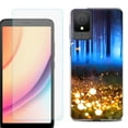 thumbnail image 1 of For TCL K11 Phone Case Cover, Shockproof Case with Tempered Glass Screen Protector, by OneToughShield - Fireflies, 1 of 3
