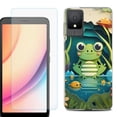 thumbnail image 1 of For TCL K11 Phone Case Cover, Shockproof Case with Tempered Glass Screen Protector, by OneToughShield - Frog Craft, 1 of 3