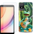 thumbnail image 1 of For TCL K11 Phone Case Cover, Shockproof Case with Tempered Glass Screen Protector, by OneToughShield - Frog Guitar, 1 of 3