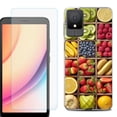 thumbnail image 1 of For TCL K11 Phone Case Cover, Shockproof Case with Tempered Glass Screen Protector, by OneToughShield - Fruit Box, 1 of 3