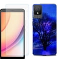 thumbnail image 1 of For TCL K11 Phone Case Cover, Shockproof Case with Tempered Glass Screen Protector, by OneToughShield - Night Tree, 1 of 3