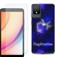 thumbnail image 1 of For TCL K11 Phone Case Cover, Shockproof Case with Tempered Glass Screen Protector, by OneToughShield - Sagittarius, 1 of 3