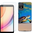 thumbnail image 1 of For TCL K11 Phone Case Cover, Shockproof Case with Tempered Glass Screen Protector, by OneToughShield - Sea Turtle Beach, 1 of 3