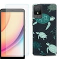 thumbnail image 1 of For TCL K11 Phone Case Cover, Shockproof Case with Tempered Glass Screen Protector, by OneToughShield - Sea Turtle Mix, 1 of 3