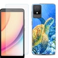 thumbnail image 1 of For TCL K11 Phone Case Cover, Shockproof Case with Tempered Glass Screen Protector, by OneToughShield - Sea Turtle, 1 of 3