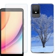 thumbnail image 1 of For TCL K11 Phone Case Cover, Shockproof Case with Tempered Glass Screen Protector, by OneToughShield - Snowing Tree, 1 of 3