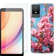 thumbnail image 1 of For TCL K11 Phone Case Cover, Shockproof Case with Tempered Glass Screen Protector, by OneToughShield - Spring Blossom, 1 of 3