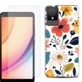 thumbnail image 1 of For TCL K11 Phone Case Cover, Shockproof Case with Tempered Glass Screen Protector, by OneToughShield - Summer Season, 1 of 3