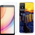 thumbnail image 1 of For TCL K11 Phone Case Cover, Shockproof Case with Tempered Glass Screen Protector, by OneToughShield - Sunset River, 1 of 3