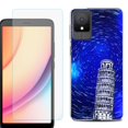 thumbnail image 1 of For TCL K11 Phone Case Cover, Shockproof Case with Tempered Glass Screen Protector, by OneToughShield - Tower of Pisa, 1 of 3