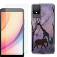 thumbnail image 1 of For TCL K11 Phone Case Cover, Shockproof Case with Tempered Glass Screen Protector, by OneToughShield - Twilight Safari, 1 of 3