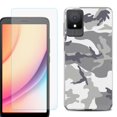 thumbnail image 1 of For TCL K11 Phone Case Cover, Shockproof Case with Tempered Glass Screen Protector, by OneToughShield - Urban Camo, 1 of 3