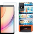 thumbnail image 1 of For TCL K11 Phone Case Cover, Shockproof Case with Tempered Glass Screen Protector, by OneToughShield - Vending Machine, 1 of 3