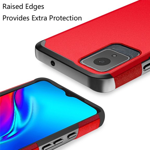 For TCL K11 Tough Strong Hybrid (Magnet Mount Friendly) Case Cover - Red