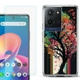 thumbnail image 1 of For TCL K32 5G Protective Shockproof Phone Case with Tempered Glass Screen Protector, by OneToughShield - Musical Tree, 1 of 3