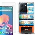 thumbnail image 1 of For TCL K32 5G Protective Shockproof Phone Case with Tempered Glass Screen Protector, by OneToughShield - Vending Machine, 1 of 3