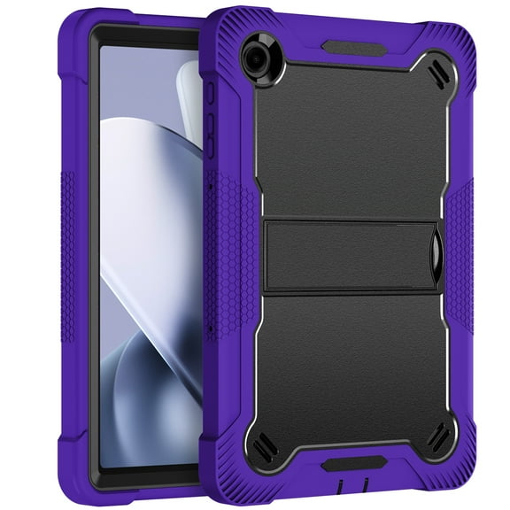 For TMobile Revvl Tab 2 Tough Tablet Strong Kickstand Hybrid Case Cover - Purple