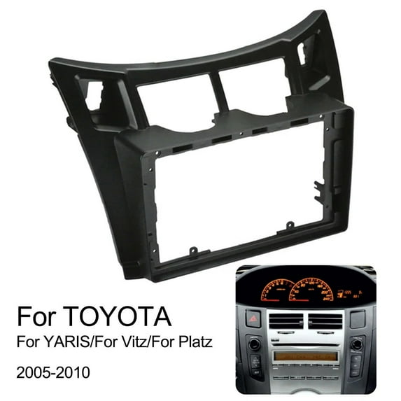 For TOYOTA For YARIS For Platz 08-11 Dash Panel 2 Din Head Unit Radio Fascia