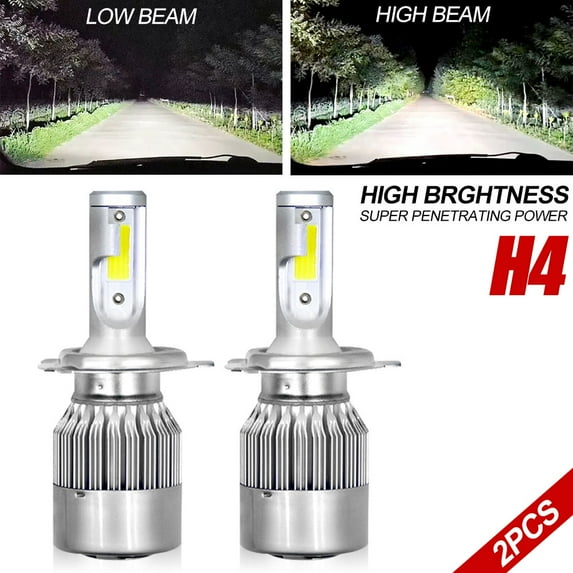 For TOYOTA TACOMA 1997-2015 H4 LED Headlight Bulbs Kit High/Low Beam 6500K White