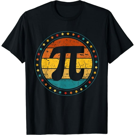 For Teachers Kids Pi Symbol Funny Math Teacher Retro Pi Day T-Shirt