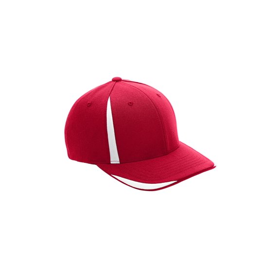 For Team 365 Pro-Formance Front Sweep Cap, ATB102 ,SP RED/WHT, L/XL
