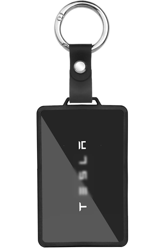 For Tesla Card Key Holder, Transparent Soft Card Key Cover for Model Y/3 Model S/X Cybertruck Accessories, Black