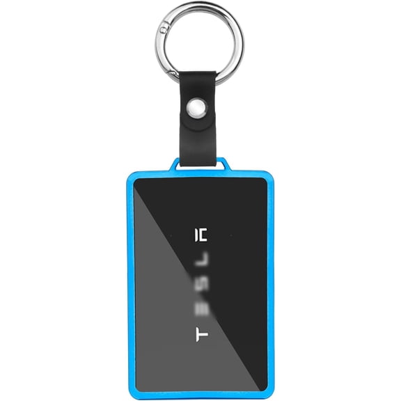 For Tesla Card Key Holder, Transparent Soft Card Key Cover for Model Y/3 Model S/X Cybertruck Accessories, Blue