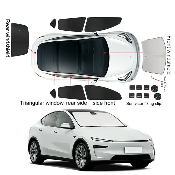 For Tesla Model 3 2023-2025 Side Window Sunshade Privacy Protection Kit