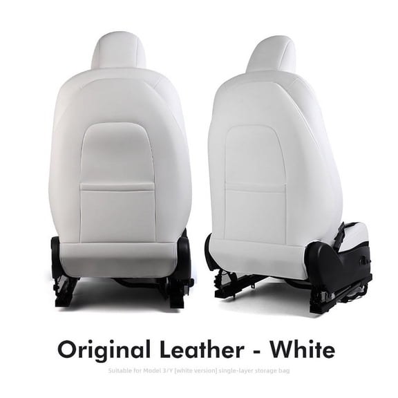 For Tesla Model 3 /Model Y Car Seat Back Protector Anti Kick Pad Leather Carbon Fiber Car Seat Anti Scratch Mats Accessories