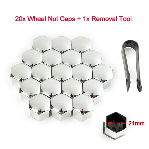 For Tesla Model 3 S X Y Chrome Car Wheel Hub Nut Bolt Cap Cover Protector Silver