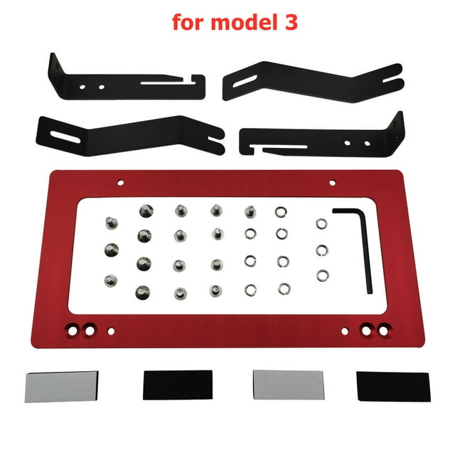 For Tesla Model 3/Y Car License Plate Frame Car Number Not Punched NO