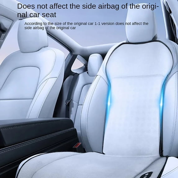 For Tesla Model 3 Y Cooling Car Ventilation Seat Cushion 3 Speeds Fan 12V Sweat Uptake Summer Car Seat cover Mat Silvery