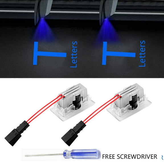 For Tesla Model 3 highland Car Door LED Logo Puddle Lights Ultra-Bright Welcome Light 3D Laser Ghost Shadow Light Model Y/3/S/X