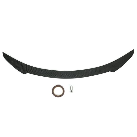 For Tesla Model S 2012-2021 Carbon Fiber Style Rear Trunk Lid Spoiler Wing ABS