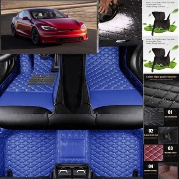 For Tesla Model S Car Floor Mats Cargo Liners Custom All Weather Mats Carpets